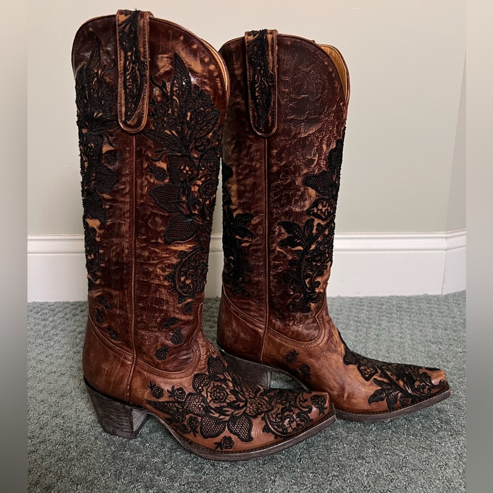 Old Gringo 9 B Nicolette Brass L2310-2 Western Cowboy Cowgirl Boots Valentines - Picture 4 of 14